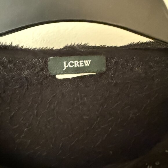 J. Crew Black Sequin Open Cardigan - Size Medium - Picture 4 of 8